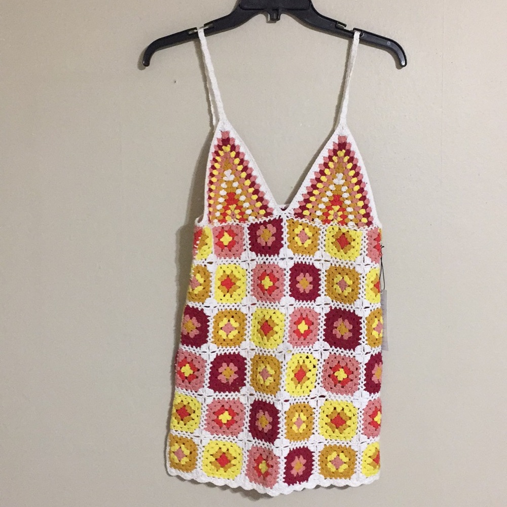 Forever 21 Crochet Swim Cover Up Dress NWT Small